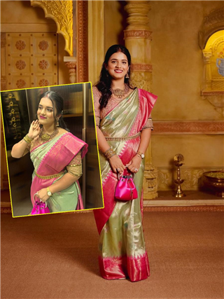 PICS : देसी नारी IN सारी! साडीत नटली 'सूर्या'ची अर्धांगिनी - Marathi News | PICS : देसी नारी IN सारी! साडीत नटली 'सूर्या'ची अर्धांगिनी | Latest Photos at Lokmat.com