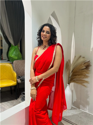 लाल रंगाच्या साडीत भाग्यश्री मोटे दिसतेय खूप सुंदर - Marathi News | लाल रंगाच्या साडीत भाग्यश्री मोटे दिसतेय खूप सुंदर | Latest Photos at Lokmat.com