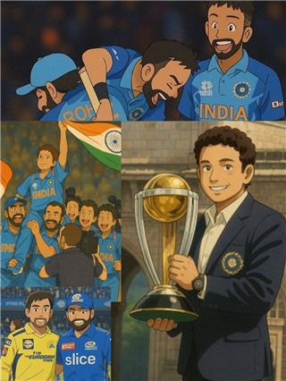 Ghibli AI Trend : नव्या ट्रेंडसह क्रिकेटमधील जुन्या आठवणींना उजाळा - Marathi News | Ghibli AI Trend : नव्या ट्रेंडसह क्रिकेटमधील जुन्या आठवणींना उजाळा | Latest Photos at Lokmat.com